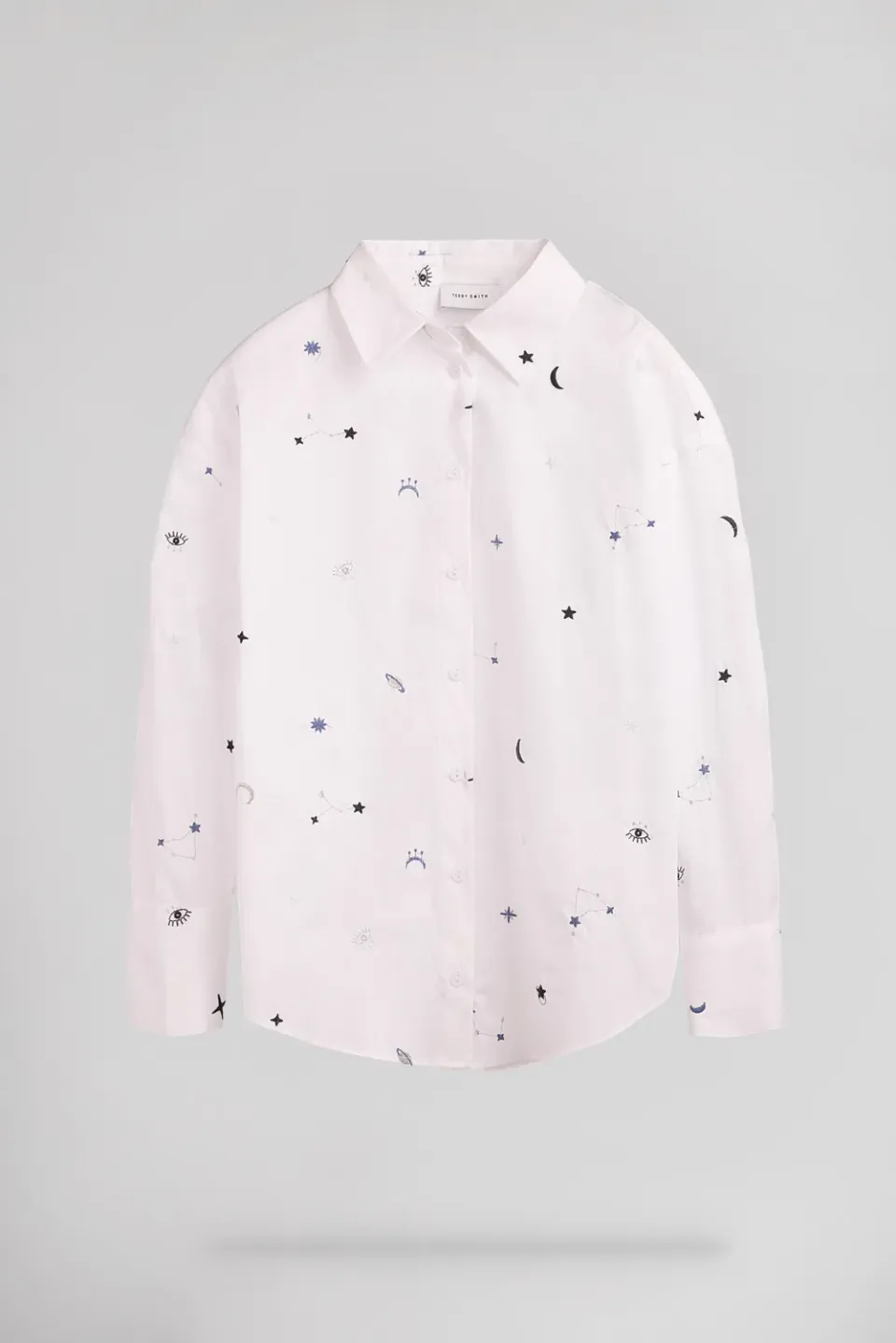 Teddy Smith C-Elena camicia fantasia bianco