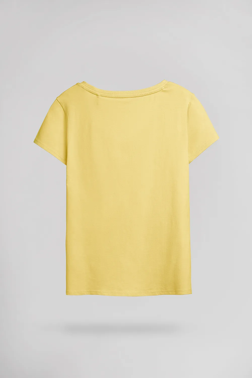 Teddy Smith T-Mia MC t-shirt giallo limone scollo V donna