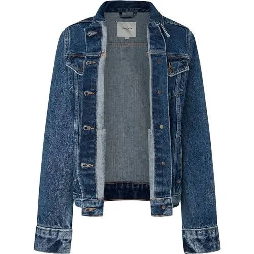 Pepe Jeans Giacca Jeans Donna Blu XXS Lavaggio Pietra