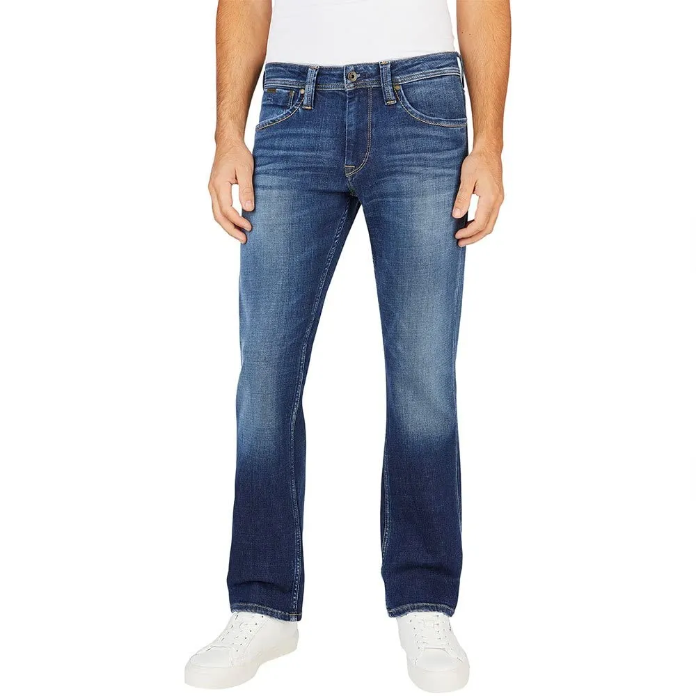 Pepe Jeans Kingston Zip Jeans Uomo Relaxed Blu