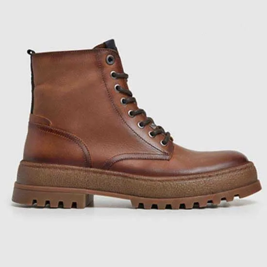 Pepe Jeans Lincoln Stivali Uomo 45 EU Cognac Pelle
