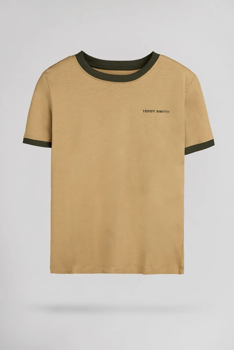 Teddy Smith The Tee 2 R MC JR t-shirt bambino beige cotone