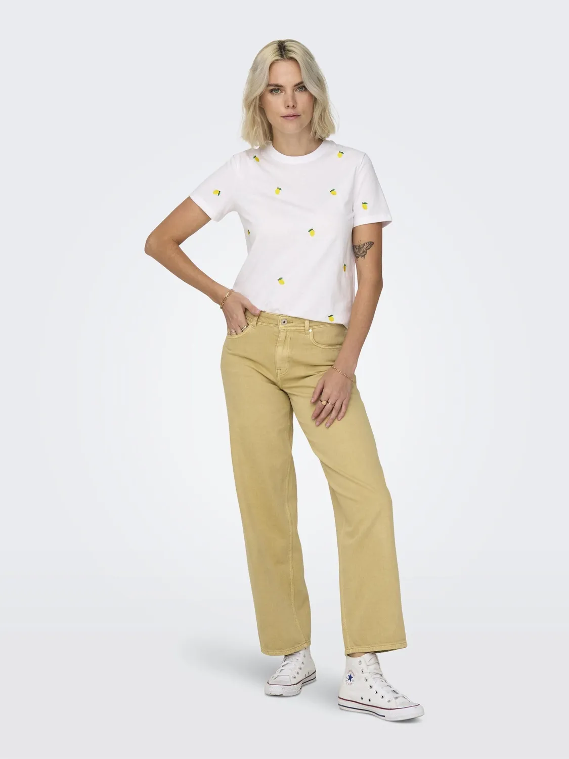 ONLY Onlketty t-shirt bianca donna taglia S