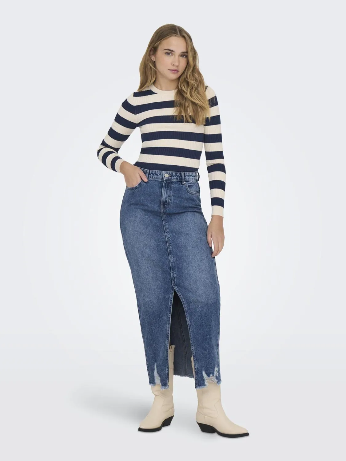 Only Onlemma gonna denim donna L corta denim