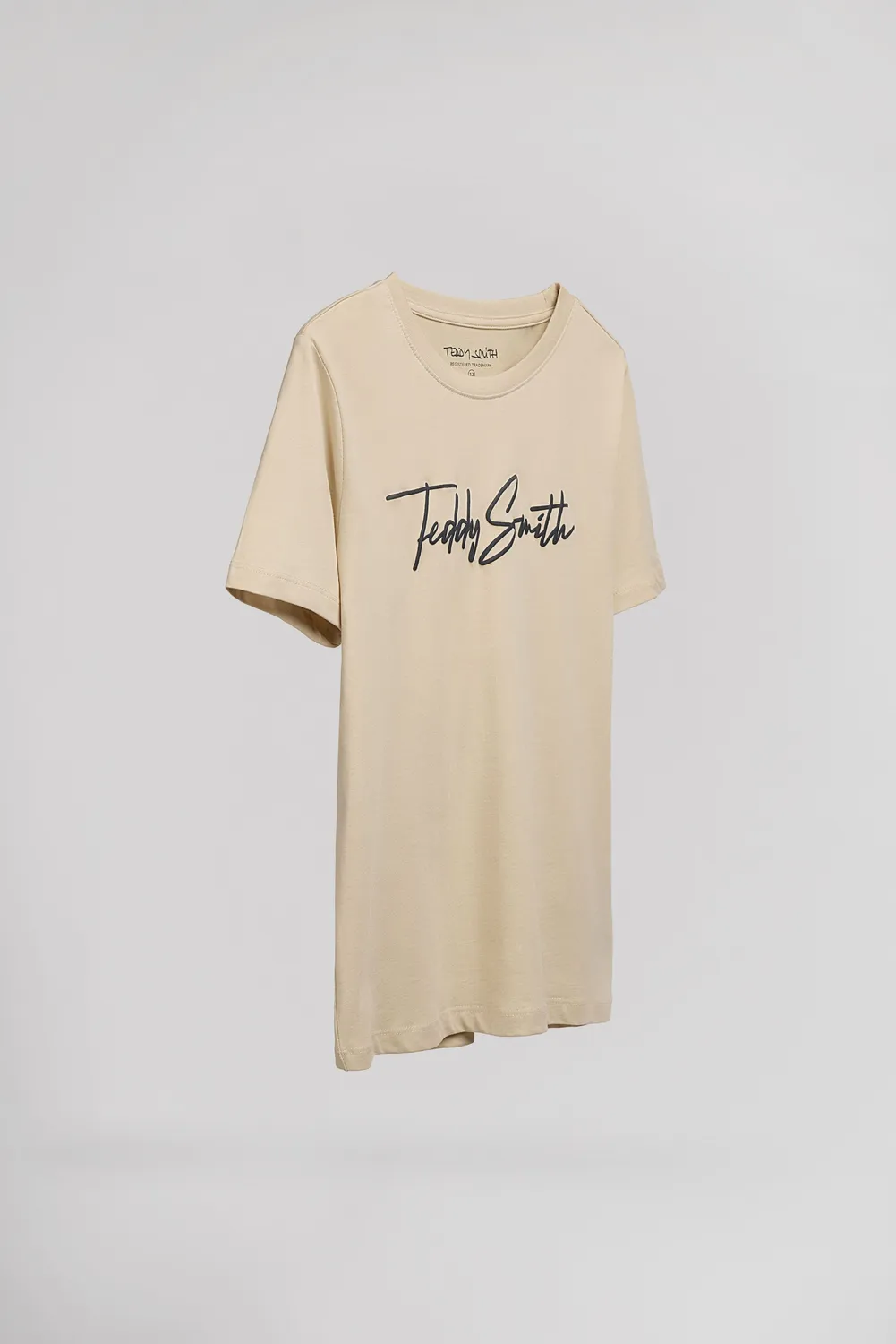 Teddy Smith T-Evan MC JR t-shirt beige ragazzo cotone