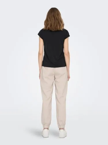 Only Onlfree top donna XL nero scollo V