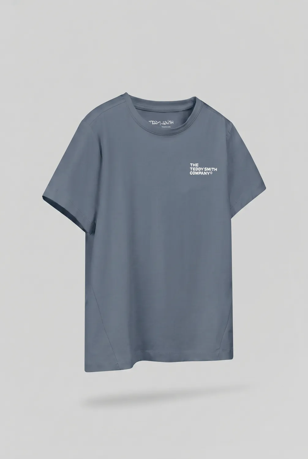 Teddy Smith T-Company MC T-Shirt Ragazzo Grigio Meteore Elasticizzato