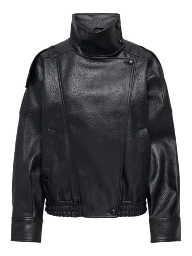 ONLY Onlvani L/S Giacca Ecopelle Donna L Nera
