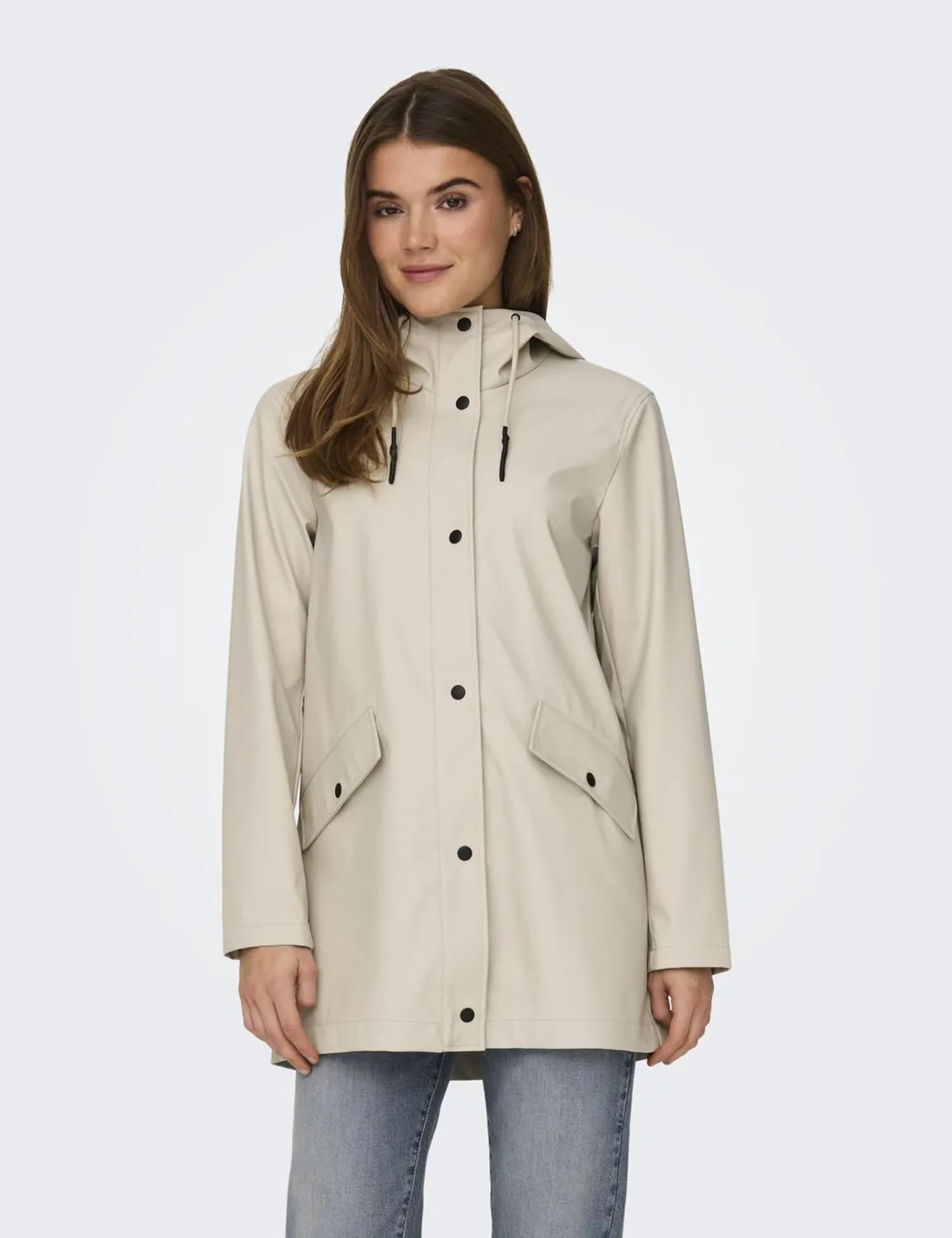 Only Onlelisa raincoat impermeabile donna leggero