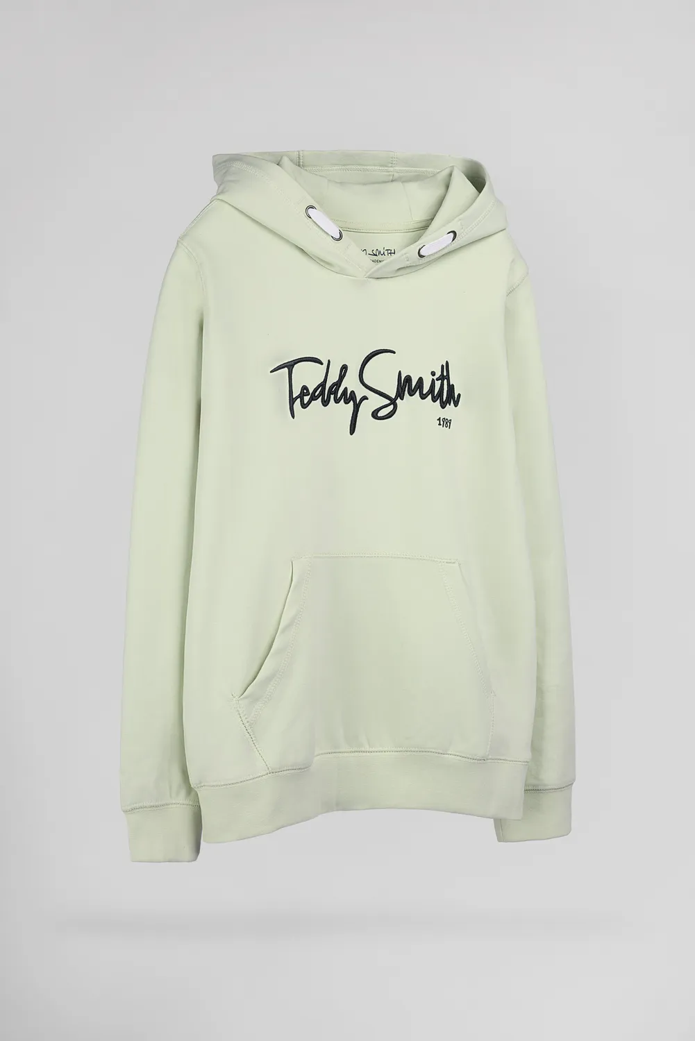 Teddy Smith S-Evry Hoody Jr felpa cappuccio verde ragazzo