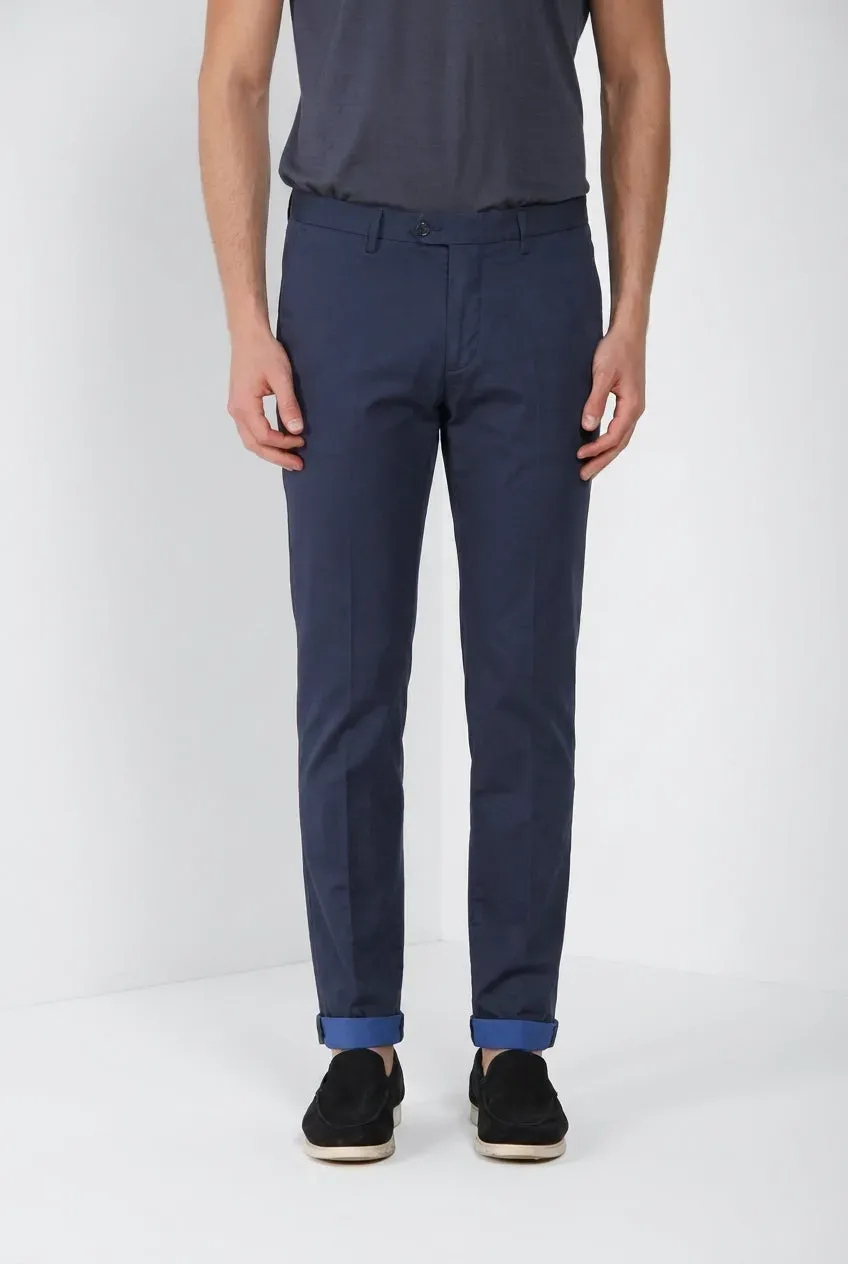 Mason's Torino City Travel chino uomo blu navy slim