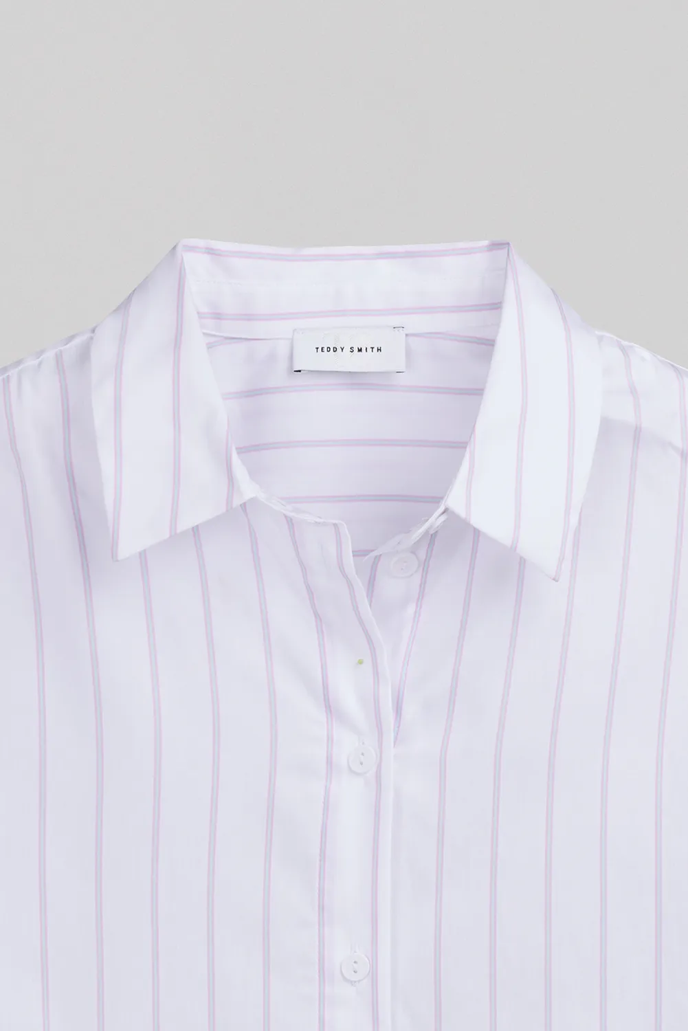Teddy Smith C-Charlina camicia oversize righe bianche
