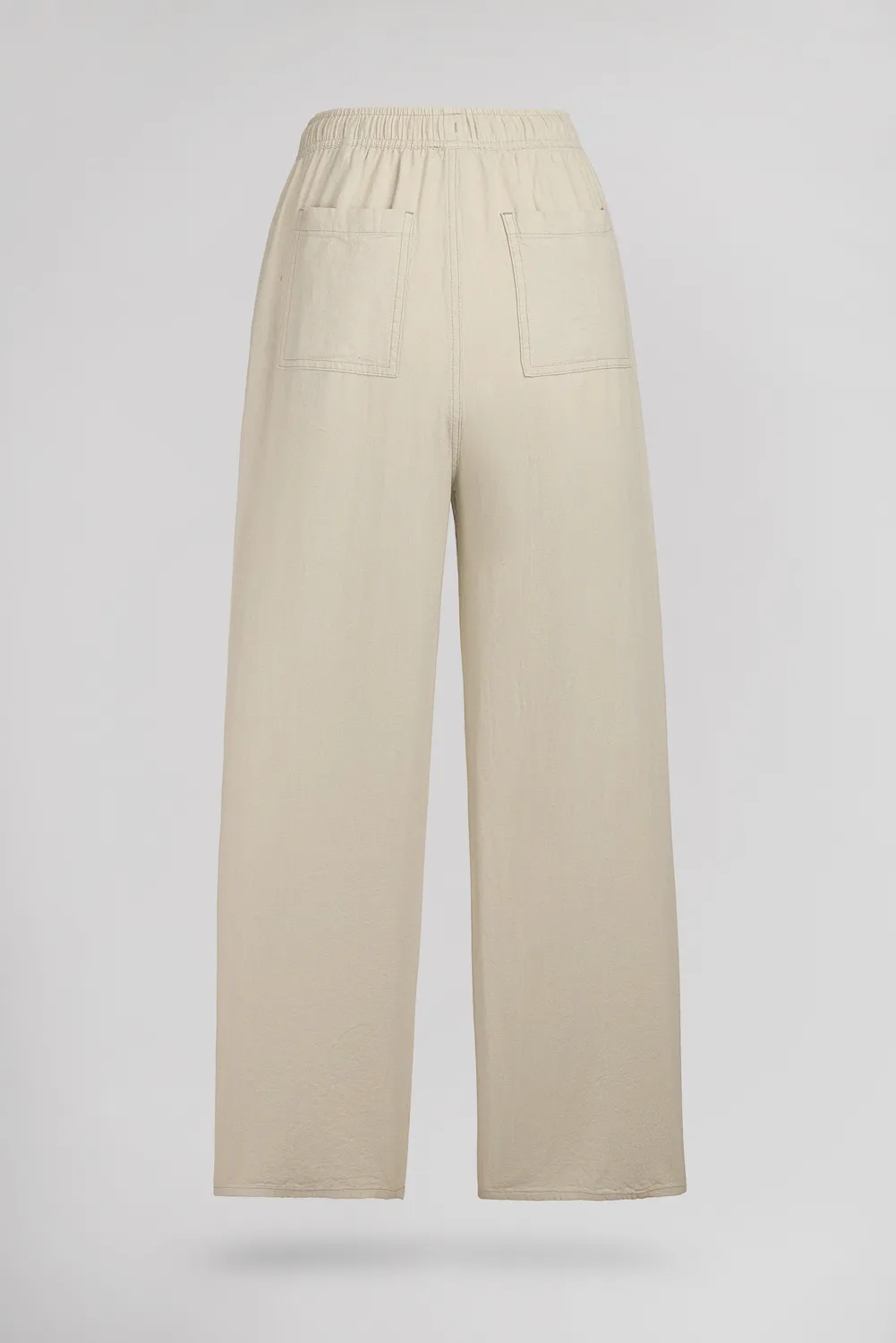 Teddy Smith P-Joan Wide pantalone bambina beige lino