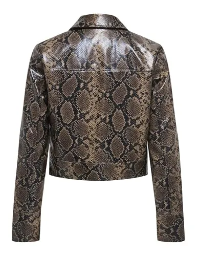 ONLY Onlparis Snake Jacket Otw Giacca XL Pitonata