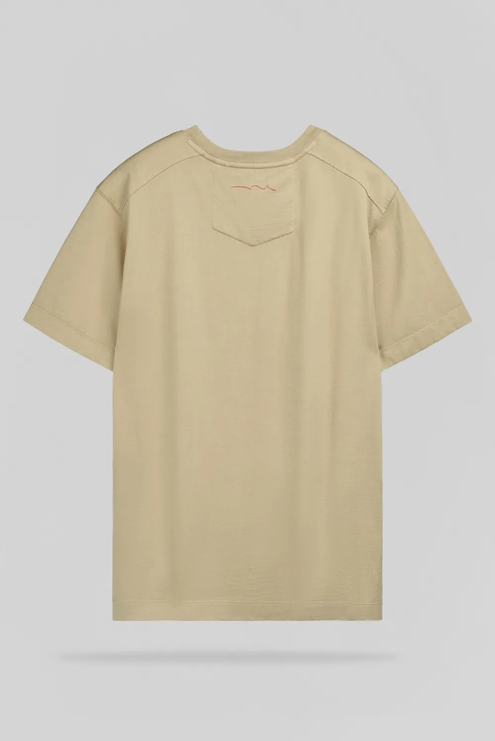 Teddy Smith T-Nateo t-shirt uomo beige cotone pesante