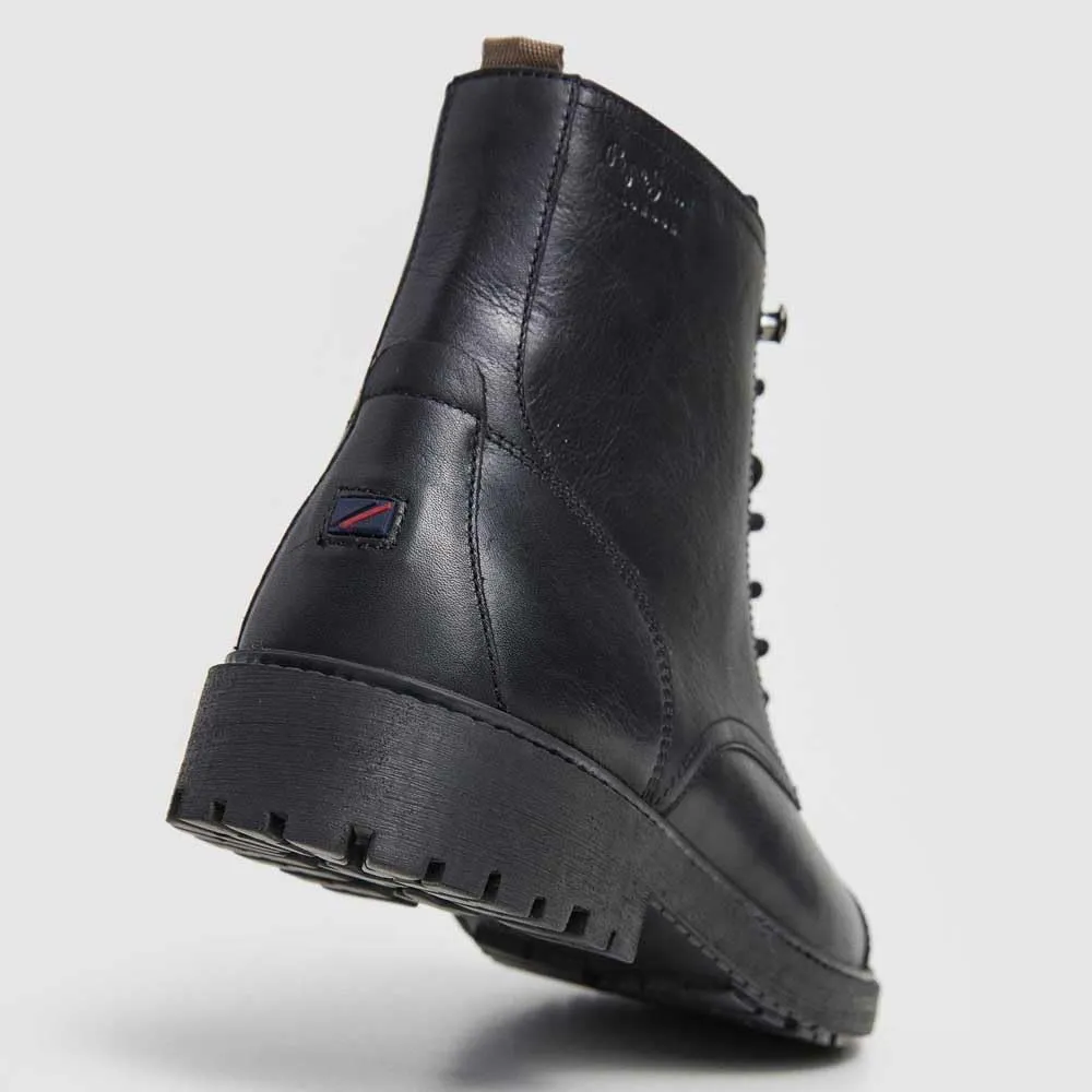 Pepe Jeans Fred Land Stivaletti Uomo Pelle Nera Cerniera