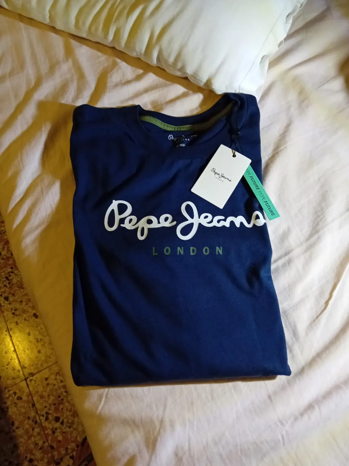 Pepe Jeans Eggo maglietta maniche lunghe uomo blu navy slim fit