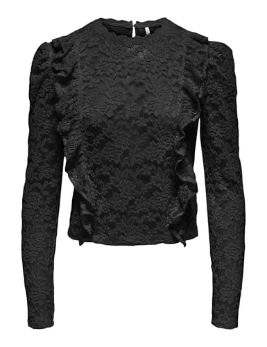 ONLY Onllamir top pizzo donna manica lunga