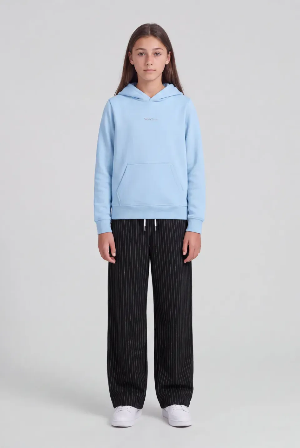 Teddy Smith S-Solene Hoody Jr felpa azzurra bambina