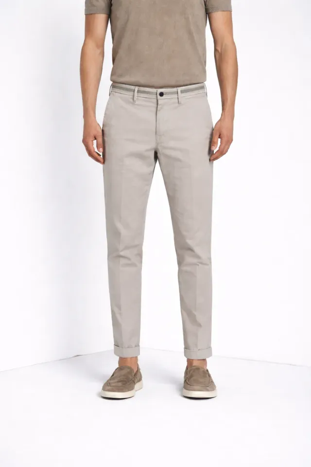Mason’s Torino Summer pantaloni chino uomo bianco slim fit