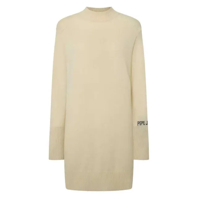 Pepe Jeans Hazel vestito donna jersey beige M