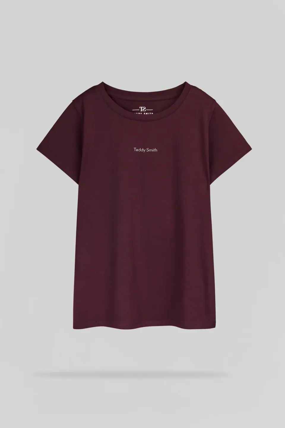 Teddy Smith T-Ribelle MC JR t-shirt bordeaux bambina