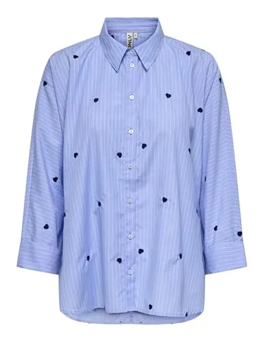 ONLY Onlnew Hemd camicia bottoni maniche lunghe