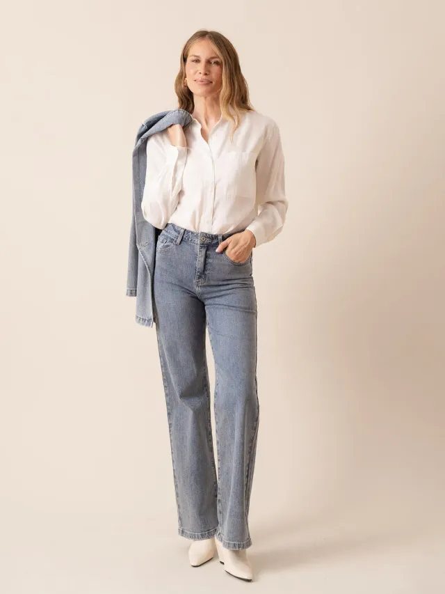 Oraije Gabriel jeans wide blu vintage