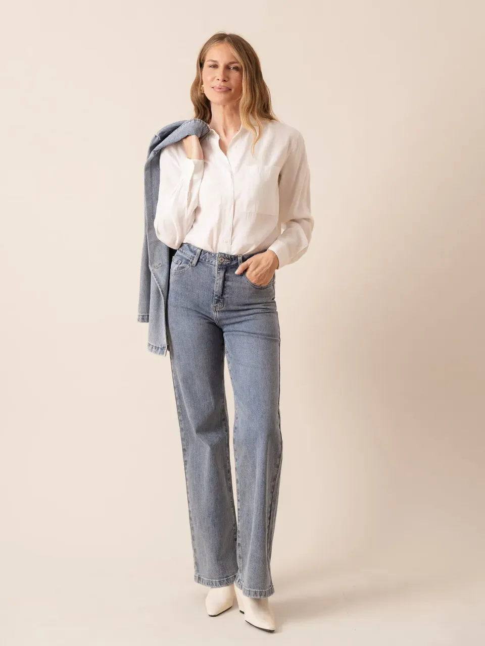 Oraije Gabriel jeans wide blu vintage