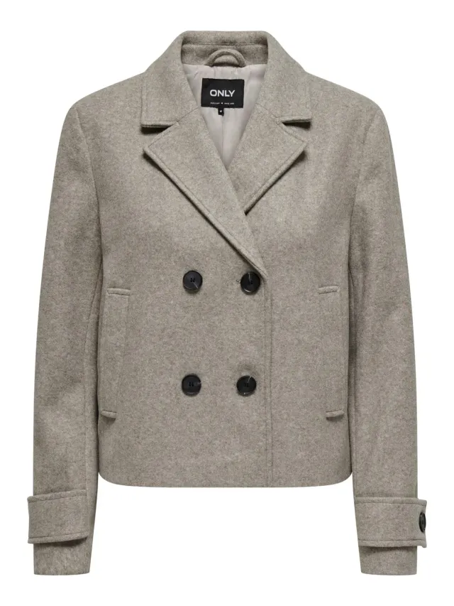 ONLY ONLFREJA Coat Cappotto Mocha Meringa melange