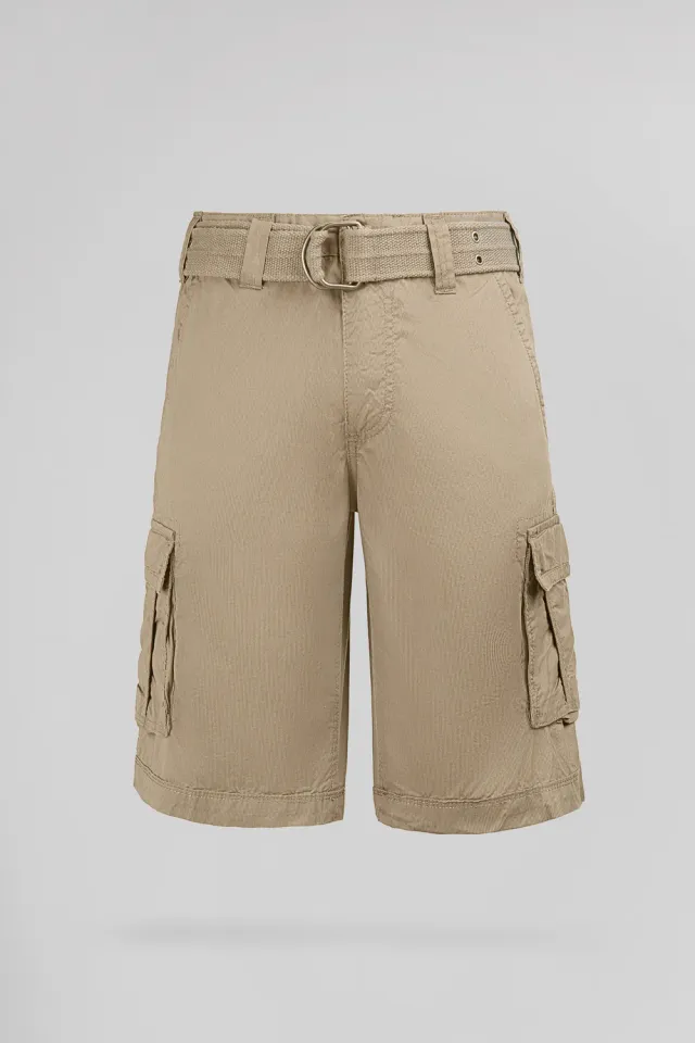 Teddy Smith Sytro 3 bermuda uomo beige dune tasche
