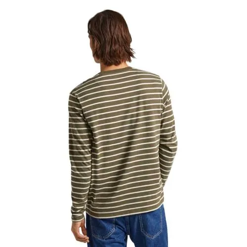 Pepe Jeans Costa T-Shirt Uomo Righe Manica Lunga