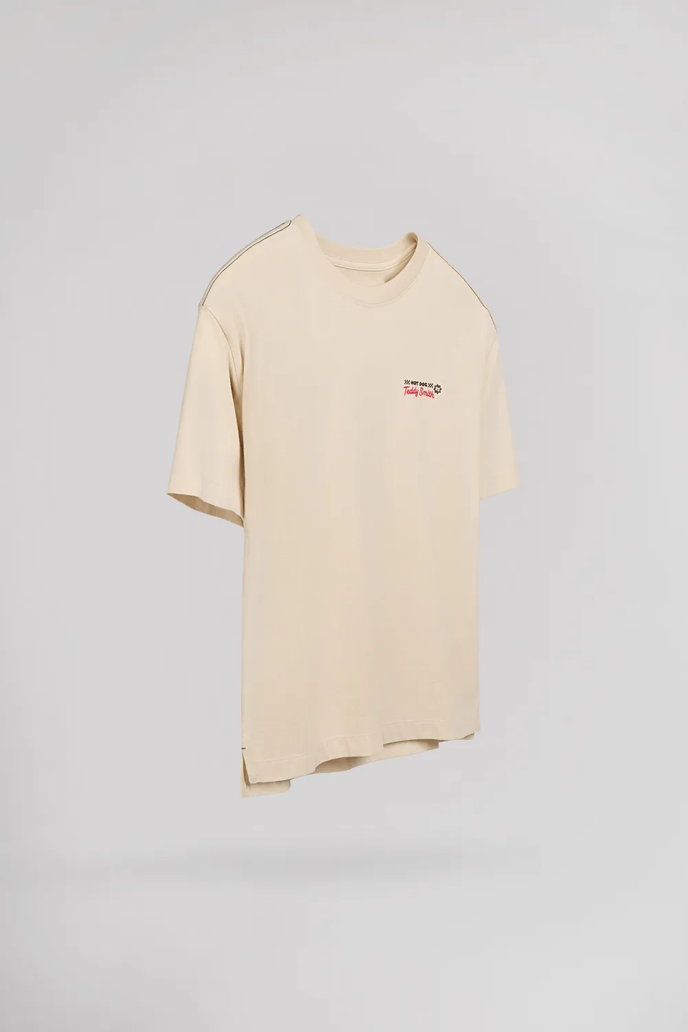 Teddy Smith T-Shade T-shirt Bambino Beige Chiaro Cotone
