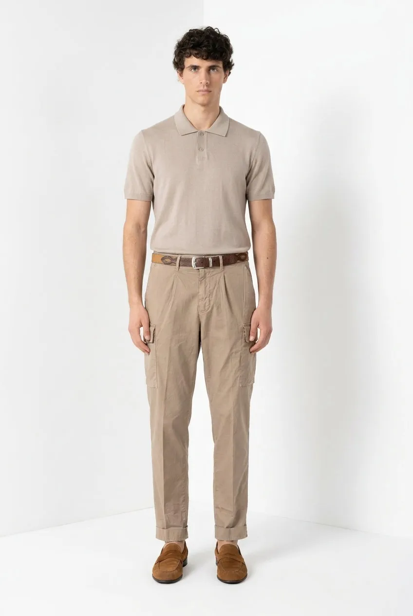 Mason's Boston pantalone cargo uomo kaki relaxed