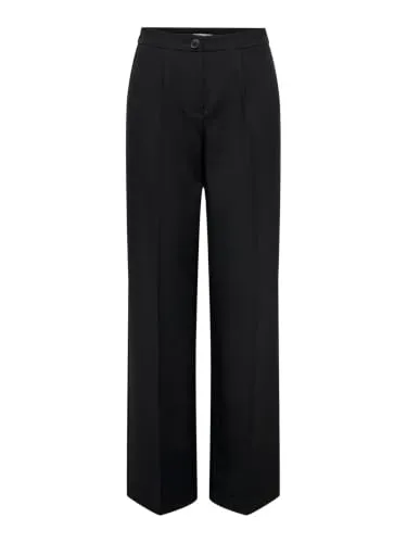 Only Onlkira-Mellie pantaloni donna vita alta larghi