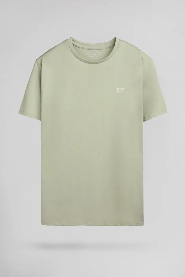 Teddy Smith The Tee 1 MC T-Shirt Uomo Verde Cotone