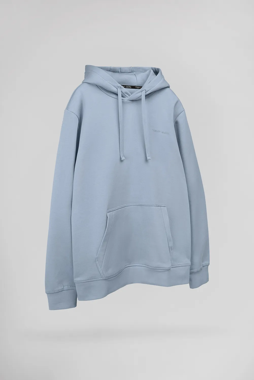 Teddy Smith S-Nark Hoody felpa cappuccio blu mineral uomo