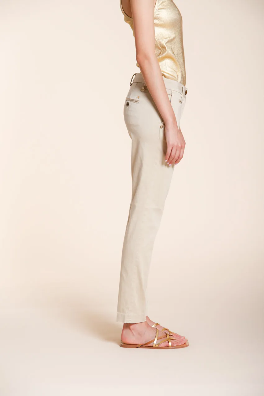 Mason's New York Slim pantalone donna gesso slim