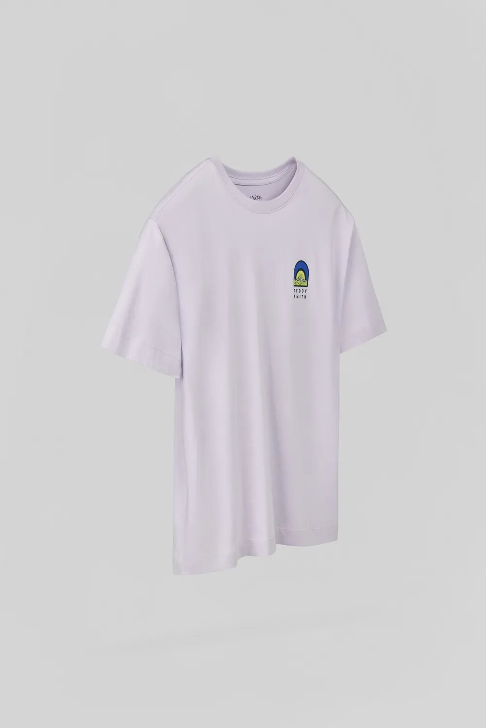 Teddy Smith T-Anik MC JR t-shirt lavanda stampa montagna