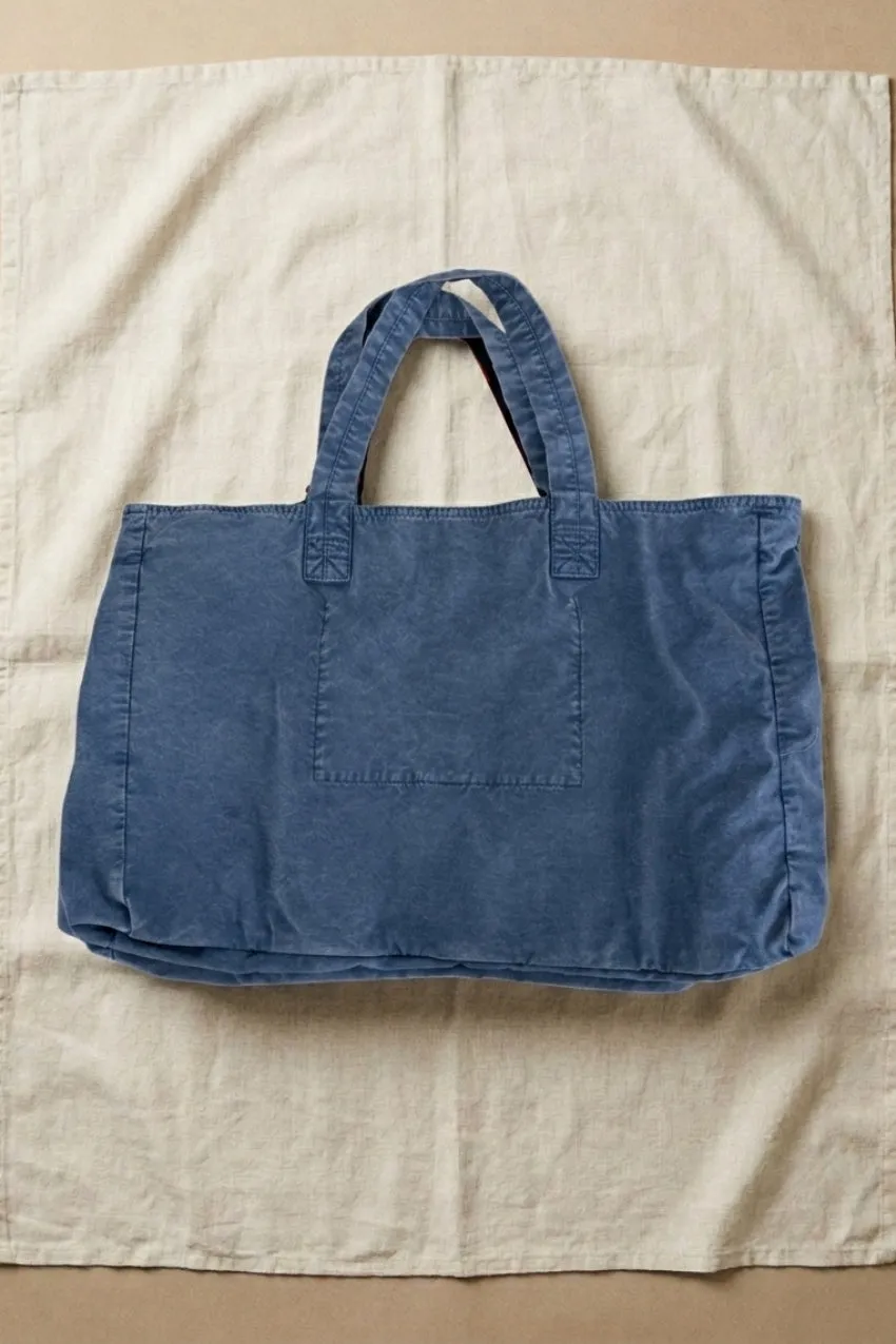 Mason's Bag M74 Borsa Unisex Indaco in Canvas