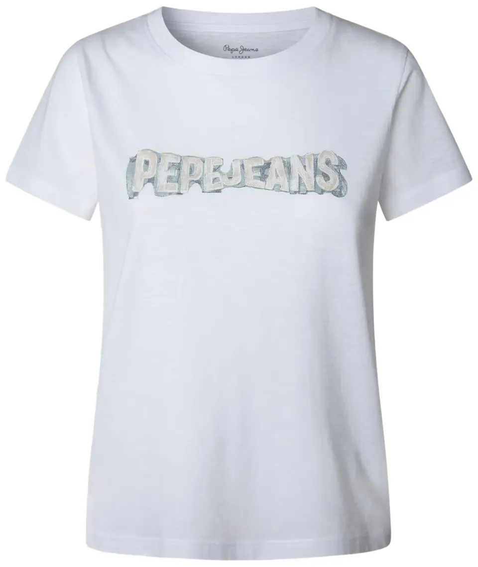 Pepe Jeans Berena t-shirt donna girocollo con logo