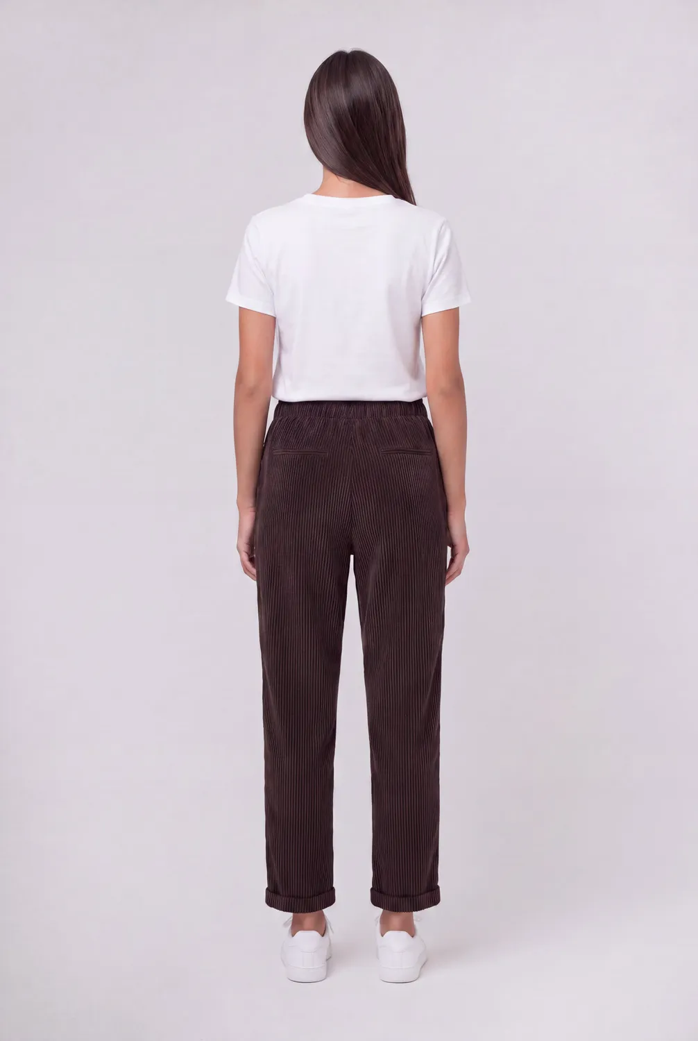 Teddy Smith Teddy Velours pantaloni velluto marrone donna