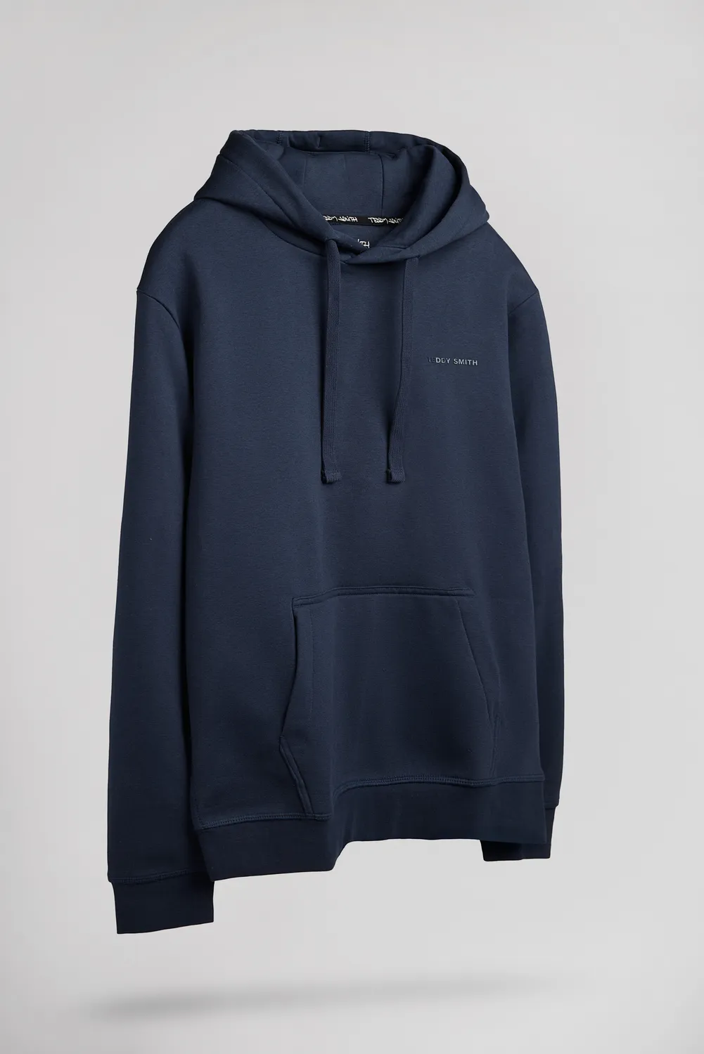 Teddy Smith S-Nark felpa uomo cappuccio blu navy