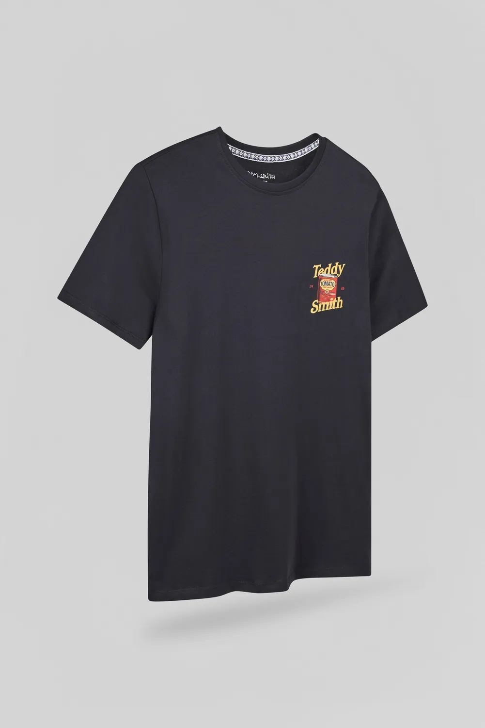 Teddy Smith T-Tomato maglietta uomo dark navy stampa petto