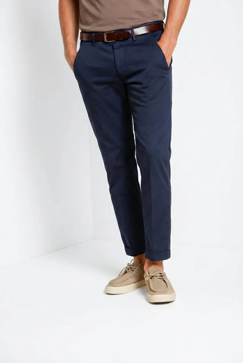 Mason's Torino Flex chino uomo blu navy slim