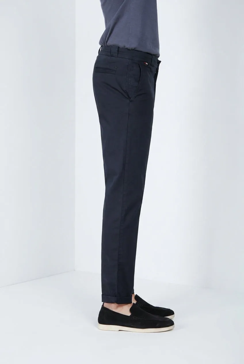 Mason's Madison M74 chino uomo blu notte carrot fit