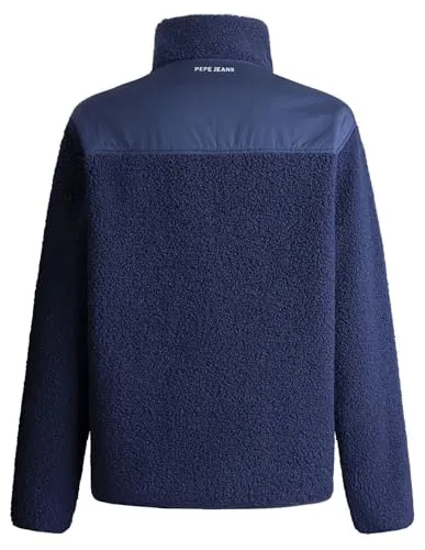 Pepe Jeans RBR Sherpa Fleece Hybrid pile uomo zip caldo