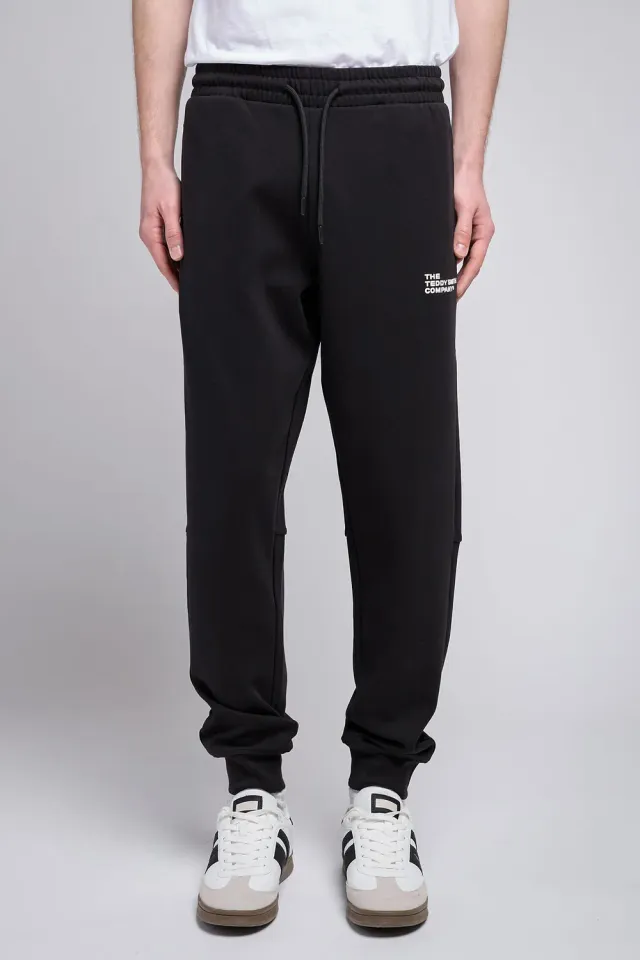 Teddy Smith P-Company Pantaloni Tuta Uomo Neri Cotone