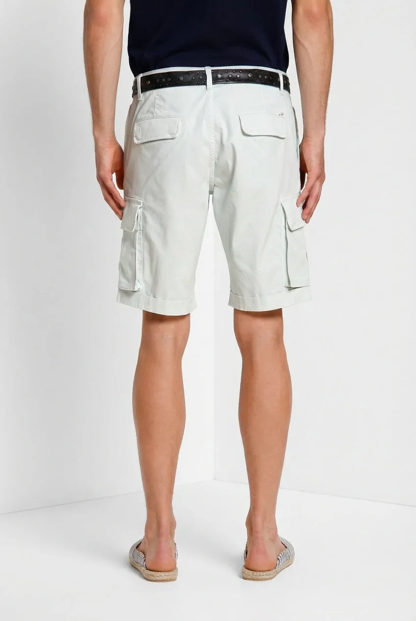 Mason's Chile Bermuda Cargo Uomo Celeste Slim