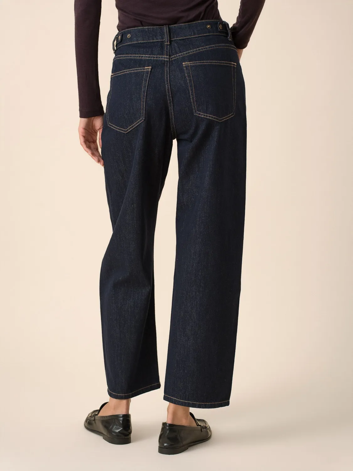 Oraije Brune jeans barrel grezzo